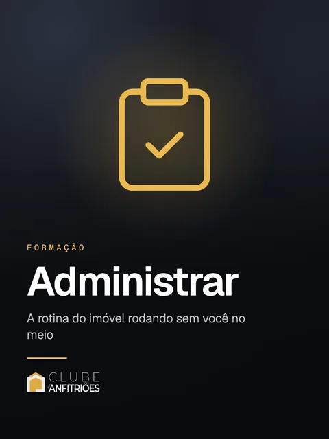 Capa da formação Administrar