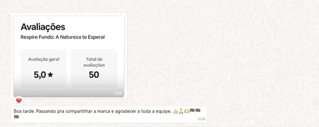 Painel do Airbnb do Carlos: nota 5,0 em 50 avaliações